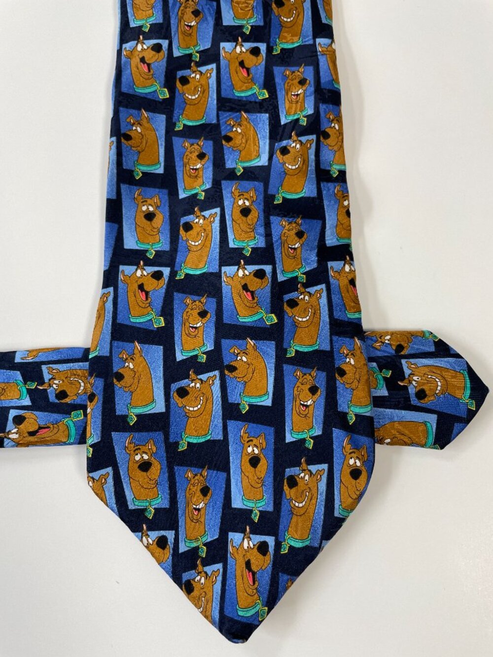 Vintage Scooby-Doo Silk Tie Rack Blue Character Cartoon Men’s Necktie